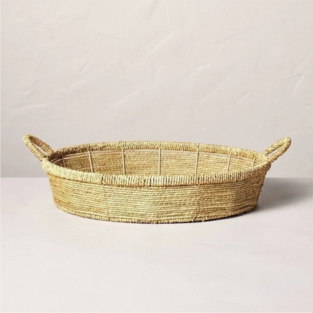 Hearth & Hand Magnolia 4x20 Woven Decorative Tray Basket
